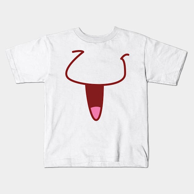 FUNNY FACE MASK Kids T-Shirt by PIIZ